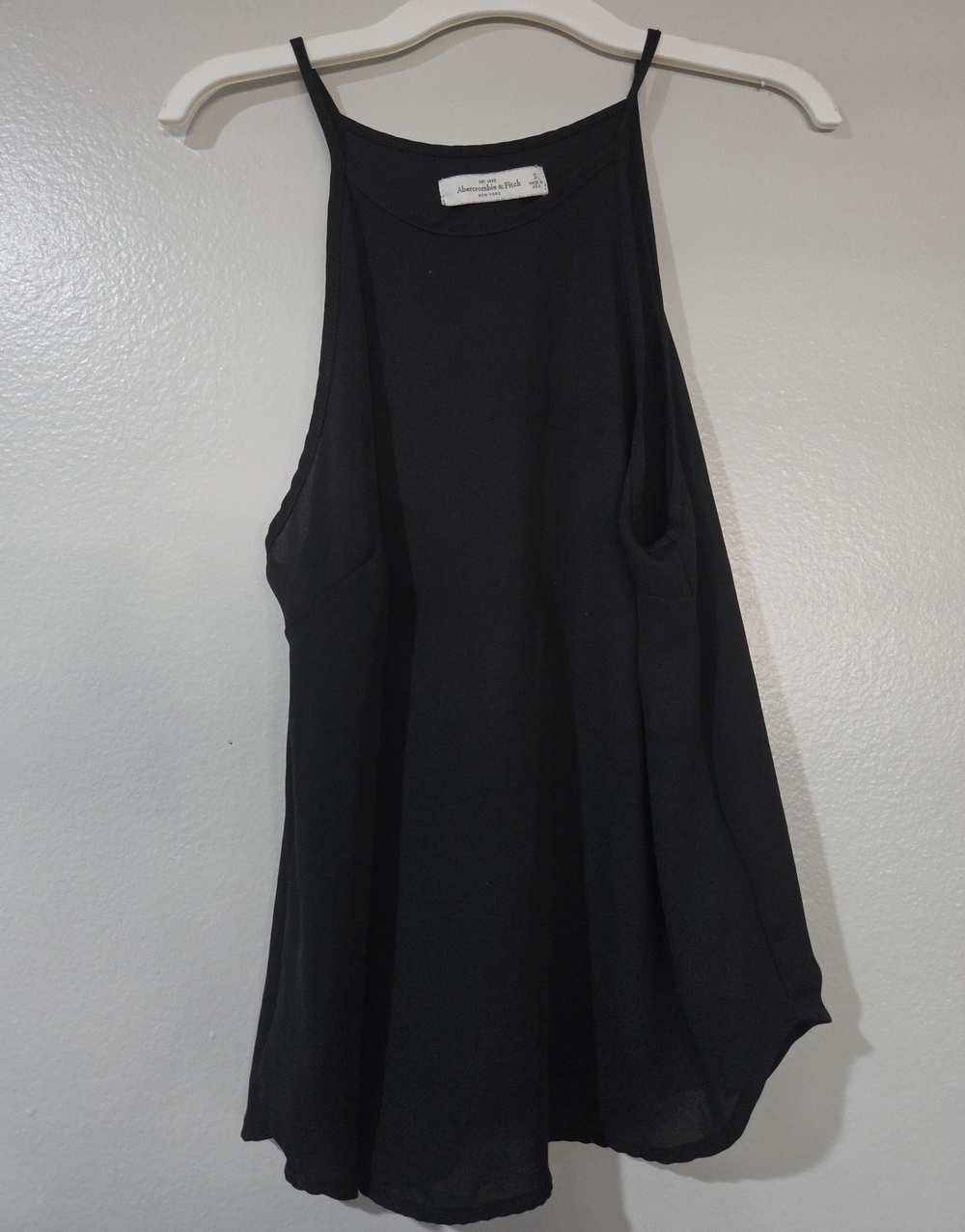 Abercrombie & Fitch Black High-Neck Swing Cami